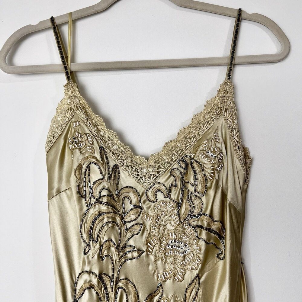 Sue Wong Nocturne Silk Beaded Lace Formal Maxi Gown Mermaid Women’s 8 - Picture 2 of 16